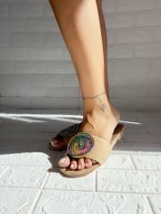 Rainbow Hasır Terlik