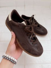 Choco Hakiki Deri Çikolata Kahvesi Sneaker